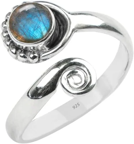 Vista 57 de Anillo de dedo del pie de piedra preciosa de plata de ley 925, joyería para el cuerpo, anillo de dedo del pie de la mano de la mano de la piedra