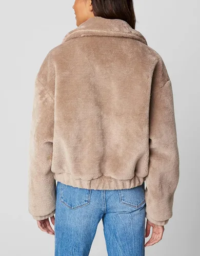 Vista 2 de BLANKNYC Chaqueta Sherpa de lujo para mujer abrigo cómodo y elegante