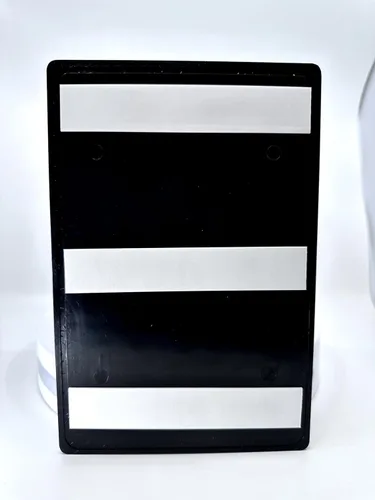 Vista 3 de ADA - Letrero de pared táctil para todo género, 6 x 9 pulgadas, Braille grado II (negro)