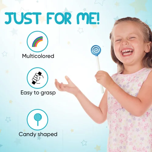 Vista 3 de 55Dental - Juego de raspador o limpiador de lengua para niños, raspadores dentales de plástico sin BPA que ayudan a refrescar el mal aliento, Azul