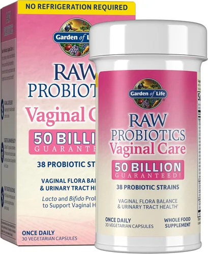 Vista 8 de Garden of Life: probióticos crudos para el cuidado vaginal de la mujer con acidophilus, probiótico que promueve el equilibrio de la levadura, salud