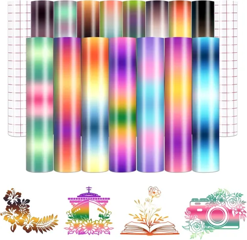 Vista 18 de Vinilo adhesivo permanente con estampado de animales africanos, 12 hojas de 12 x 10 pulgadas para manualidades de vasos Estampado De Animales -12