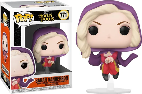 Vista 2 de POP Disney: Hocus Pocus – Sarah Sanderson Flying Funko Pop! Figura de vinilo (con funda protectora compatible con caja pop box), multicolor, 3.75