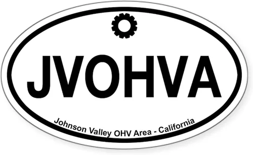 Vista 4 de CafePress Johnson Valley OHV Area - Adhesivo ovalado para parachoques