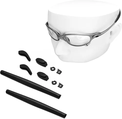 Vista 2 de OOWLIT - Kit de almohadillas para la nariz y las mangas compatibles con Oakley Juliet - Múltiples opciones