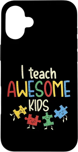 Vista 22 de iPhone 16 I Teach Awesome Kids Autismo Educación Especial Estuche para Maestro