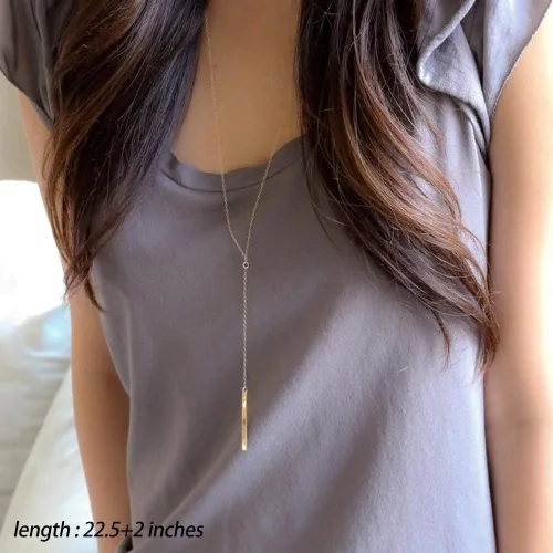 Vista 5 de Turandoss - Collares chapados en oro de 14 quilates para mujer, hechos a mano con múltiples capas de perlas de barra, moneda de disco, luna