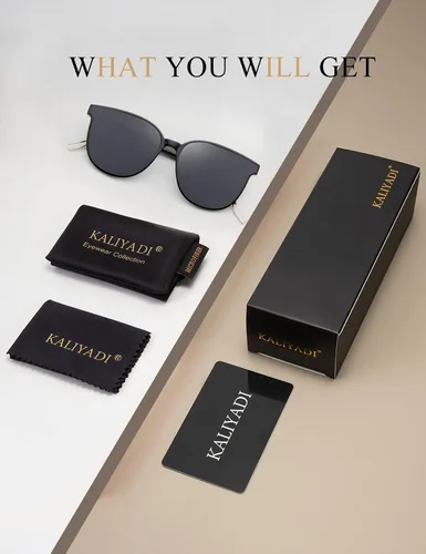 Vista 7 de KALIYADI Gafas de sol clásicas para mujer, estilo retro, a la moda, protección UV