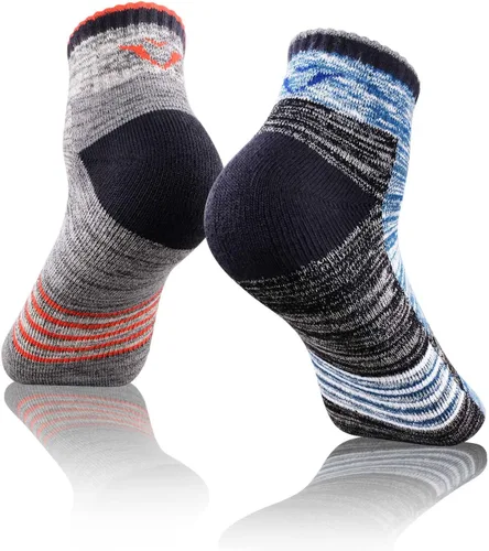 Vista 2 de FEIDEER Calcetines de senderismo para hombre, paquete múltiple de calcetines acolchados para senderismo al aire libre