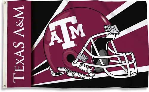 Vista 13 de BSI PRODUCTS, INC. - Bandera de Texas A&M Aggies de 3 x 5 pies con ojales de latón de alta resistencia - TAMU orgullo de fútbol, baloncesto