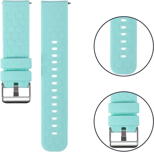 Vista 3 de Correas de reloj compatibles con la pulsera Tamispit Q9 Pro, correas de silicona suave para reloj inteligente ajustables de liberación rápida