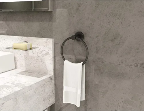 Vista 4 de Symmons 35AC3BUNDLEMB - Juego de accesorios de baño de pared de 3 piezas, color negro mate
