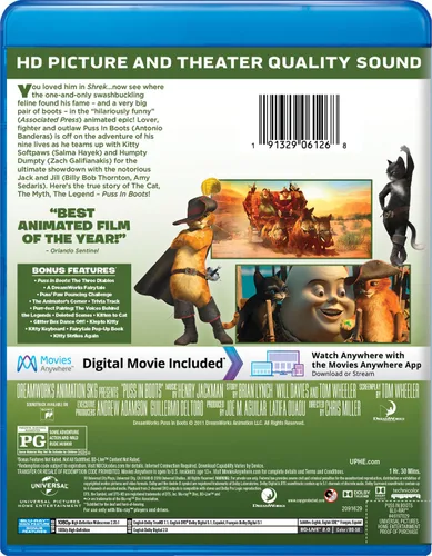Vista 2 de Puss in Boots Blu-ray