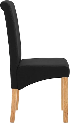 Vista 5 de Dining Chairs 2 Pcs Black Fabric,Living Room Dining Chairs,Counter Dining Chairs Suitable for Daily Dining Or Special Events Such As Meetings