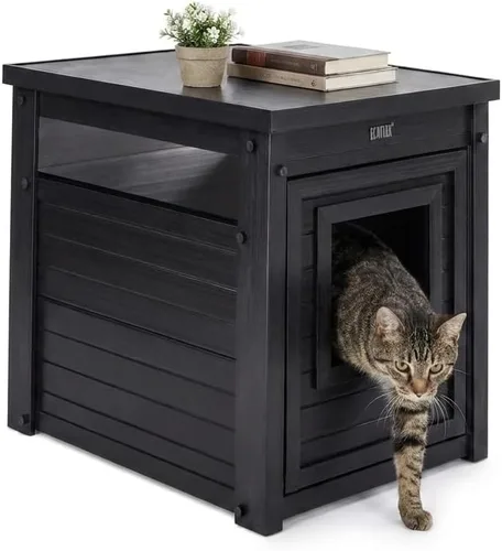 Vista 13 de Caja de aserrín/mesa auxiliar ECOFLEX Litter Loo., Espresso Negro