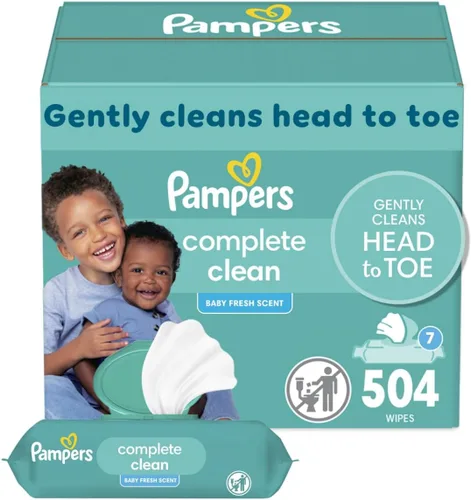 Vista 7 de Pampers Toallitas para bebés Complete Clean Baby Fresh Scent 9X 80 Pop-Top - 720 Count