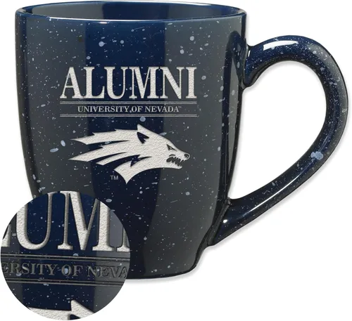 Vista 57 de Rico Industries NCAA Illinois Fighting Illini Alumni - Taza de café de cerámica moteada grabada con láser de 16 onzas