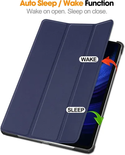 Vista 2 de Funda inteligente para XIAOMI Pad 6 de 11 pulgadas, con función de encendido y apagado automático para XIAOMI Pad 6, color azul marino