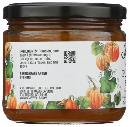 Vista 3 de Braswell's Mantequilla de calabaza gourmet: lote pequeño, especialidad reconocida, fabricada en Estados Unidos, desde 1946 (12.5 onzas)