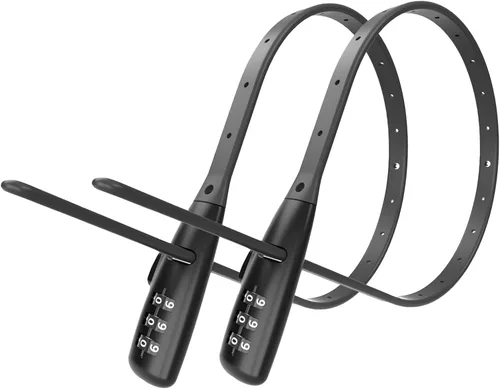 Vista 11 de WARLION Cerradura de Brida con Cremallera - Cerradura de Cable Ajustable de 3 Dígitos, para Portabicicletas, Casco de Motocicleta, Patineta, Esquís