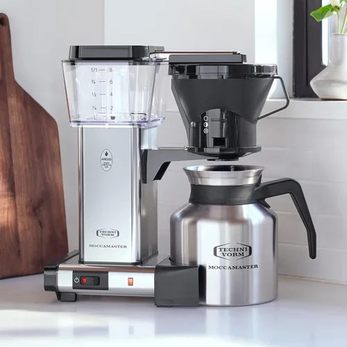 Vista 3 de Moccamaster 79212 KBTS Cafetera de color plateado pulido, con jarra térmica, rinde 8 tazas
