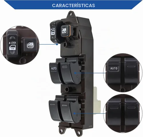 Vista 4 de Boteo de interruptor de ventana eléctrica Obaee y panel de interruptor de puerta, compatible con 2003 2004 2005 2006 2007 2008 Toyota Matrix