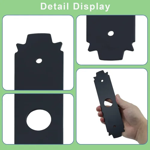 Vista 3 de Edger Blade AC04215 - Cuchilla dentada de acero de 8 pulgadas, orificio central de 1 pulgada, compatible con accesorio Ryobi Expand-It, compatible