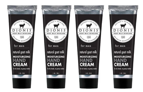 Vista 18 de Dionis Crema de manos de leche de cabra – Loción hidratante para piel seca, segura para pieles sensibles – Crema cremosa de coco y avena 1 oz