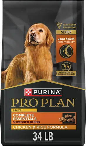 Vista 12 de Purina Pro Plan Alimento para perros mayores con probióticos para perros, mezcla triturada de pollo y arroz, bolsa de 6 libras