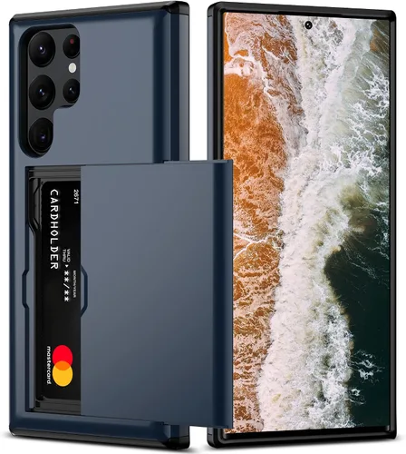 Vista 28 de Nvollnoe Funda para Samsung S23 con tarjetero 5G de 6.1 pulgadas, delgada, de doble capa, resistente, protector para Galaxy S23, funda con ranura