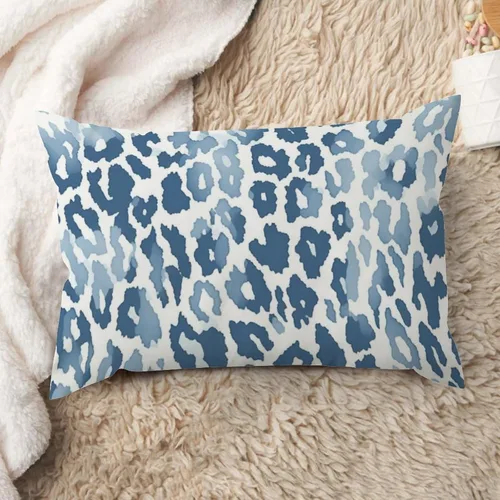 Vista 37 de ArogGeld Funda de cojín lumbar con estampado de guepardo rosa intenso, almohada con estampado de leopardo fucsia para decoración de granja, funda