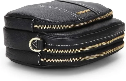 Vista 6 de DORIS&JACKY Leather Crossbody Bag For Women Small Soft Triple Zipper Shoulder Handbags With Adjustable Strap