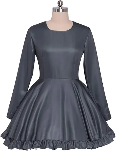 Vista 5 de Danganronpa Otro Episodio Ultra Desesperación Monaca Towa Cosplay Traje de las mujeres Vestido de fiesta de Halloween Traje hecho a medida