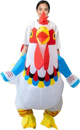 Vista 4 de BERVYOSW Disfraz inflable de Navidad para adultos, divertidos disfraces de Halloween para hombres y mujeres, fiestas de vacaciones, cosplay