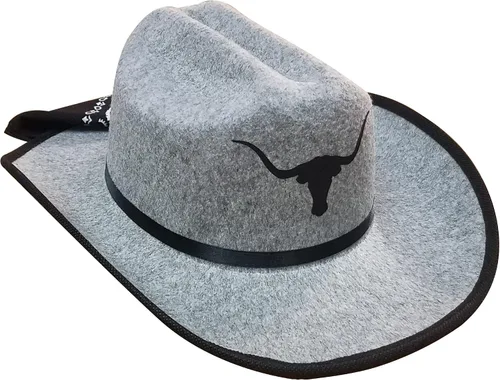 Vista 37 de Aeromax Sombrero de vaquero junior con pañuelo