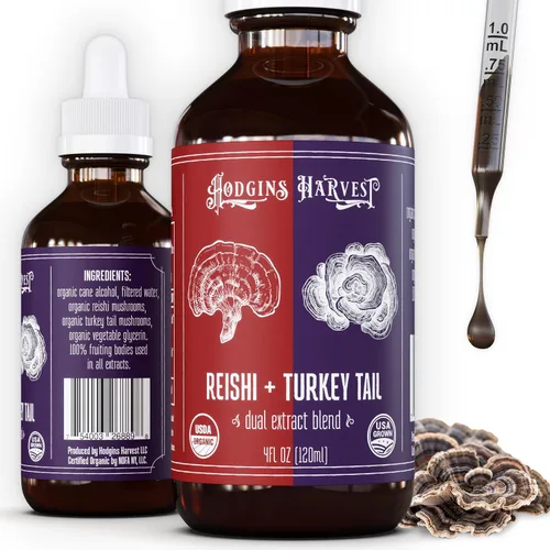 Vista 15 de Hodgins Harvest Tintura de Extracto de Cuerpo Fructífero de Hongo Cordyceps Orgánico - Suplemento de Extracto Doble Extra Concentrado - Hongos