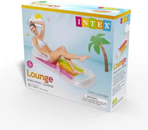 Vista 7 de Intex King Kool 58802EP - Flotador inflable para piscina, multicolor