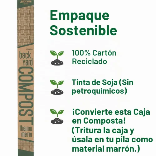 Vista 5 de Termómetro REOTEMP, 20" de tallo, para compost de jardín, con instrucciones de compostaje