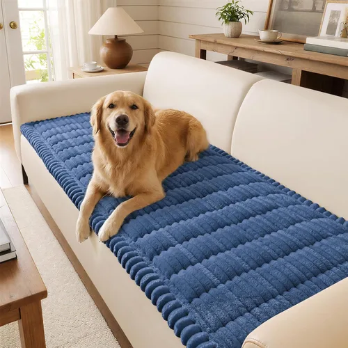 Vista 18 de decorUhome Funda de sofá para perros, funda antideslizante y mullida para sofá, para asiento, respaldo y reposabrazos, protector de sofá suave