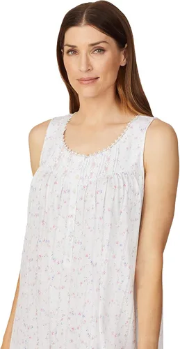 Vista 3 de Eileen West Chemise Pointelle Floral Trellis para mujer
