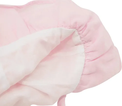 Vista 4 de Adorable sombrero para niñas con diseño floral bordado de ala ancha con SPF 50+