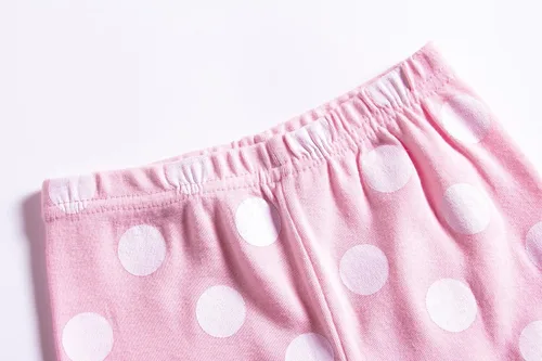 Vista 5 de KikizYe Conjunto de pijamas de manga larga para niñas pequeñas, 100% algodón