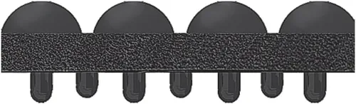 Vista 2 de Crown Yoga-Flex - Alfombrilla antifatiga de 36 x 48 pulgadas, rectangular, superficie de goma negra alta/baja, entrelazada