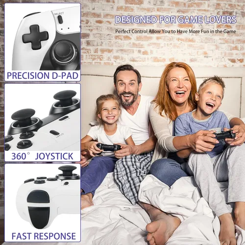 Vista 5 de Wireless Retro Game Console Stick with 40000+ Games, Video Game Console 23+ Emulators Classic Games, 4K HDMI Output for TV, Plug & Play Retro Gaming