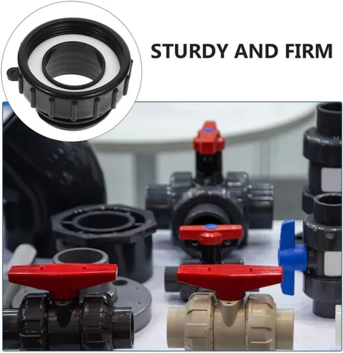 Vista 3 de 2pcs Ibc Tote Tank Adapter Hose Connector Quick Connect Black