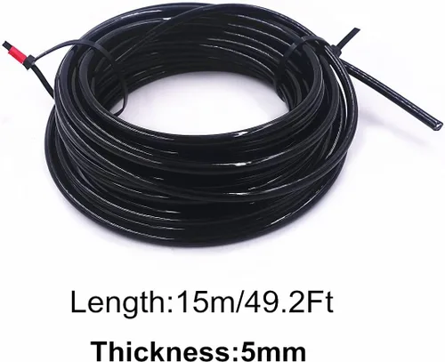 Vista 3 de J Bryant Gym Cable Replacement 49Ft/164Ft Heavy Duty 5mm Steel Wire Rope for Home Gym DIY Cable Pulley Machine System Workout Exercise Equipment