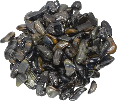 Vista 33 de Piedras de ágata mixta de 1 libra de África - 0.5 a 0.75 pulgadas promedio - Rocas pulidas para artes y manualidades, reiki, wicca y mucho más.