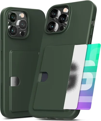 Vista 10 de GOOSPERY Rail 2 - Funda para tarjetas para iPhone 14 Pro Max, color negro, material de TPU, dos ranuras para tarjetas, protección ligera y suave