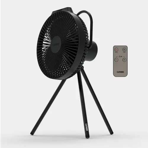 Vista 3 de Claymore Ventilador portátil recargable negro V600+ (sin bolsa) - Potente circulador de aire BLDC de 4 velocidades ultra silencioso, carga USB-C