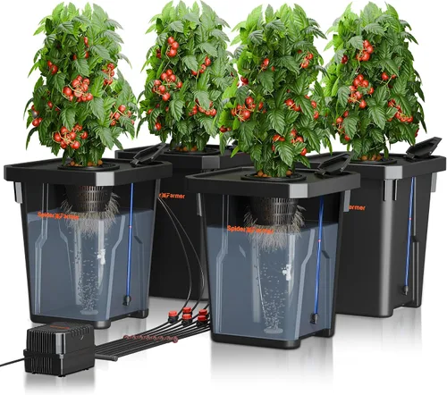 Vista 10 de Spider Farmer DWC Hydroponics Growing System Kit 2 Buckets for Indoor Plant